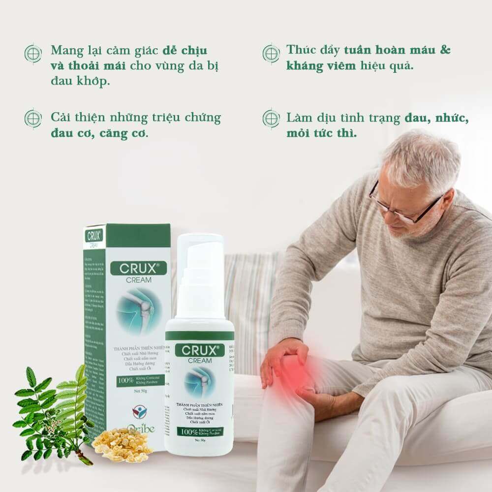 Kem thoa Crux - Hỗ trợ giảm đau nhức xương khớp - Ảnh 2