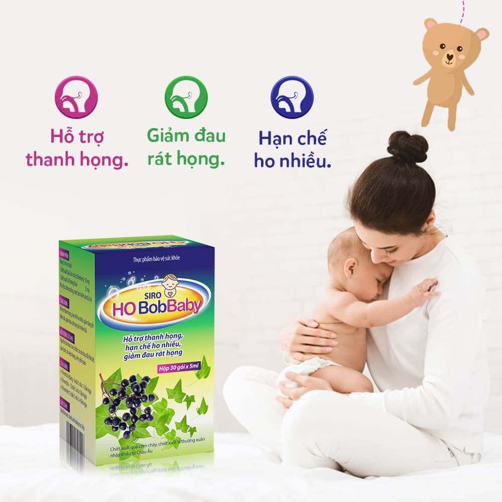 Siro Ho BobBaby - Hỗ trợ thanh họng, giảm ho - Ảnh 2