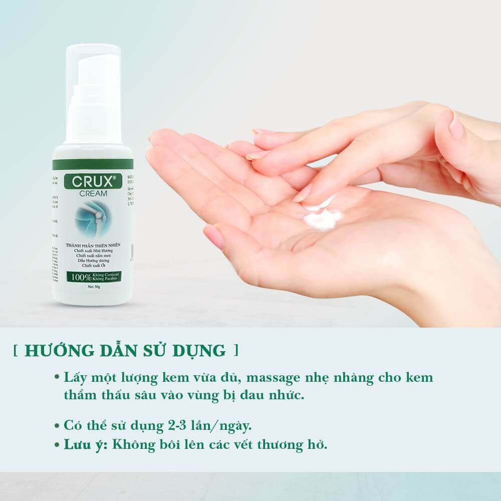 Kem thoa Crux - Hỗ trợ giảm đau nhức xương khớp - Ảnh 3